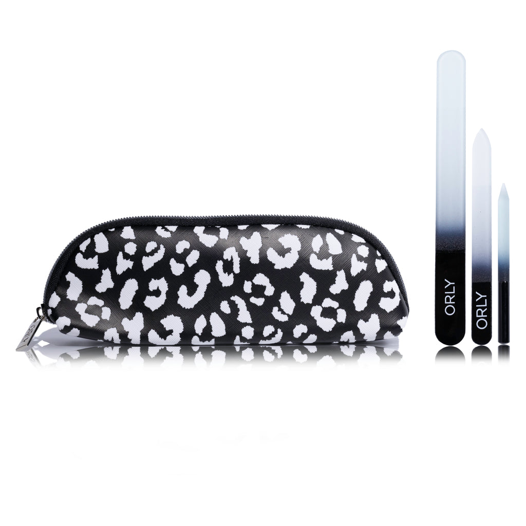 ORLY 3 Piece File Set With Black & White Monochrome Case