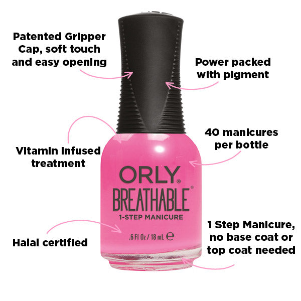 ORLY Burst Your Bubblegum Breathable Nail Polish 18ml