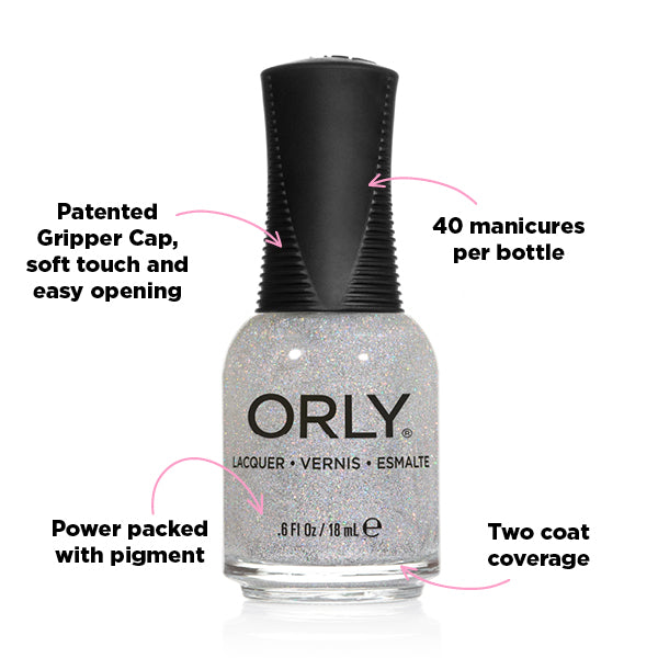 ORLY Prisma Gloss Silver Nail Polish 18ml