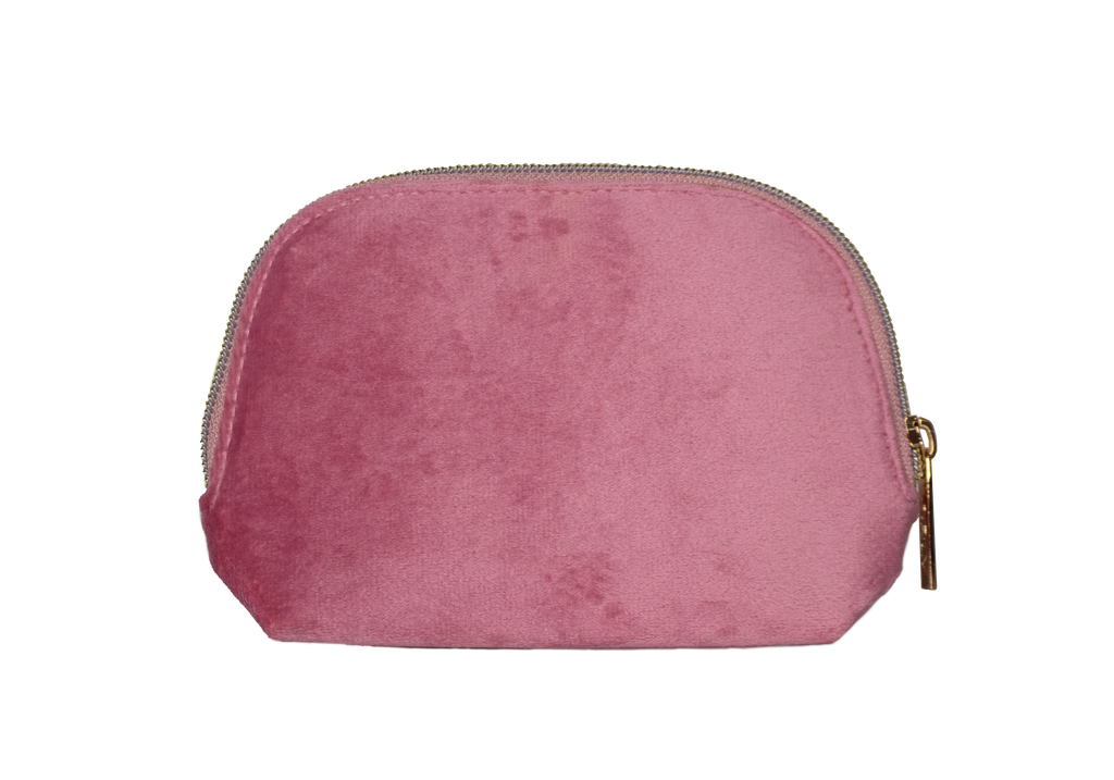 ORLY Blush Velvet Bag With Zip